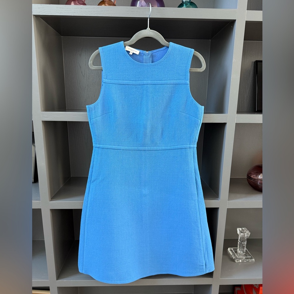 Lafayette 148 Blue Sleeveless Dress - Picture 15 of 16